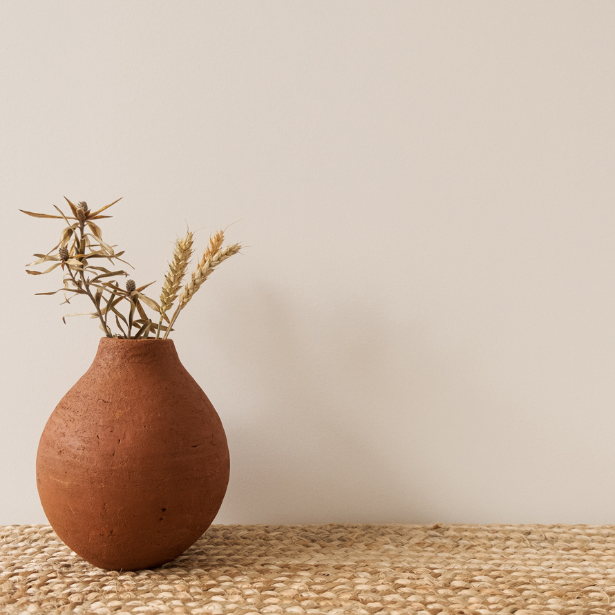 Wilted Flowers on Vase